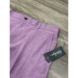 Walter Hagen Golf Shorts Mens 35‎ Perfect 11 Pink Striped 9" Inseam Performance